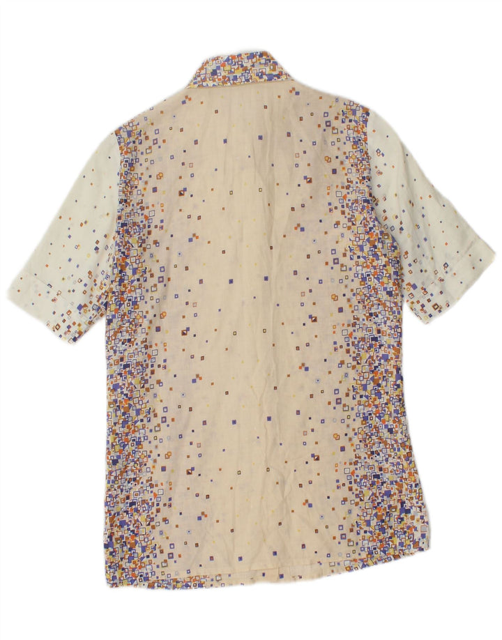 PANCALDI & B ženski dvodijelni komplet suknji UK 4 XS W24 bež geometrijski pamuk