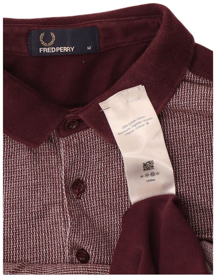 Fred Perry muška polo majica Srednji bordo karirani pamuk
