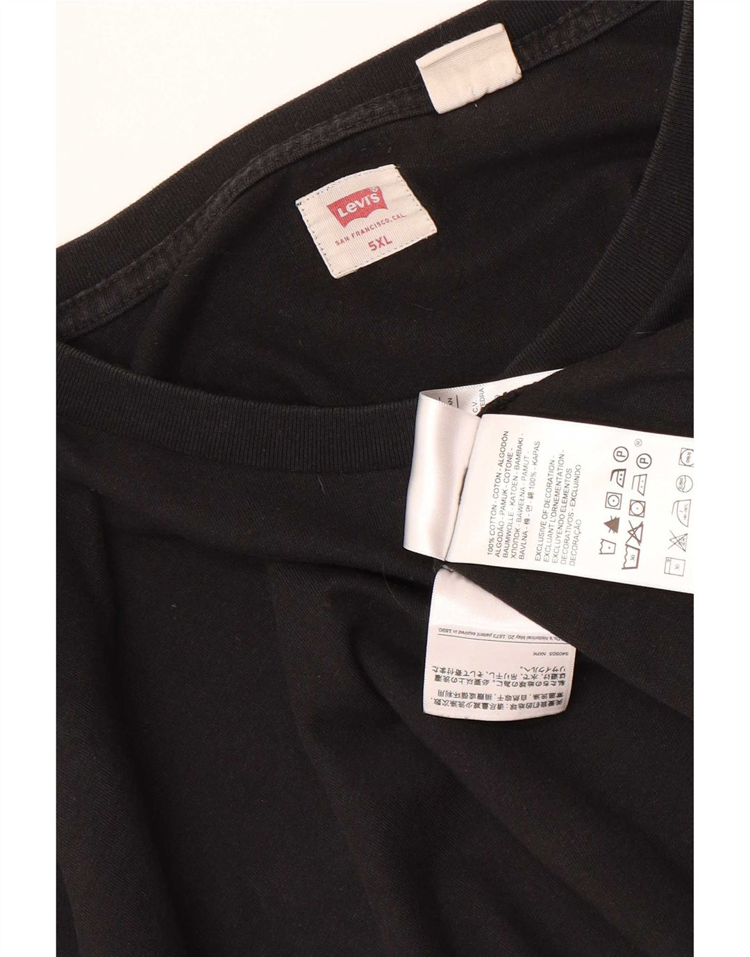 Levi's muška majica kratkih rukava 5XL crni pamuk