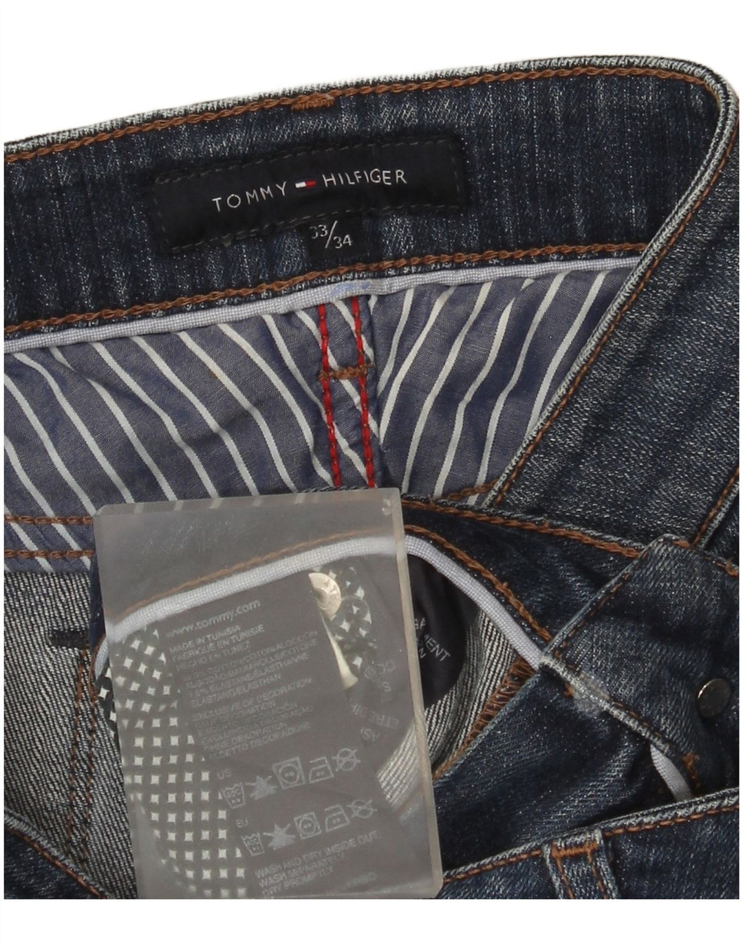 Tommy Hilfiger Ženske Bootcut traperice W33 L34 Plavi pamuk