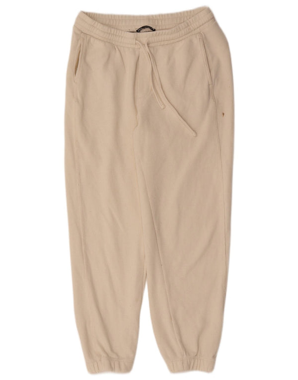 Zara Ženska trenirka Hlače Joggers UK 12 Medium Off White Pamuk