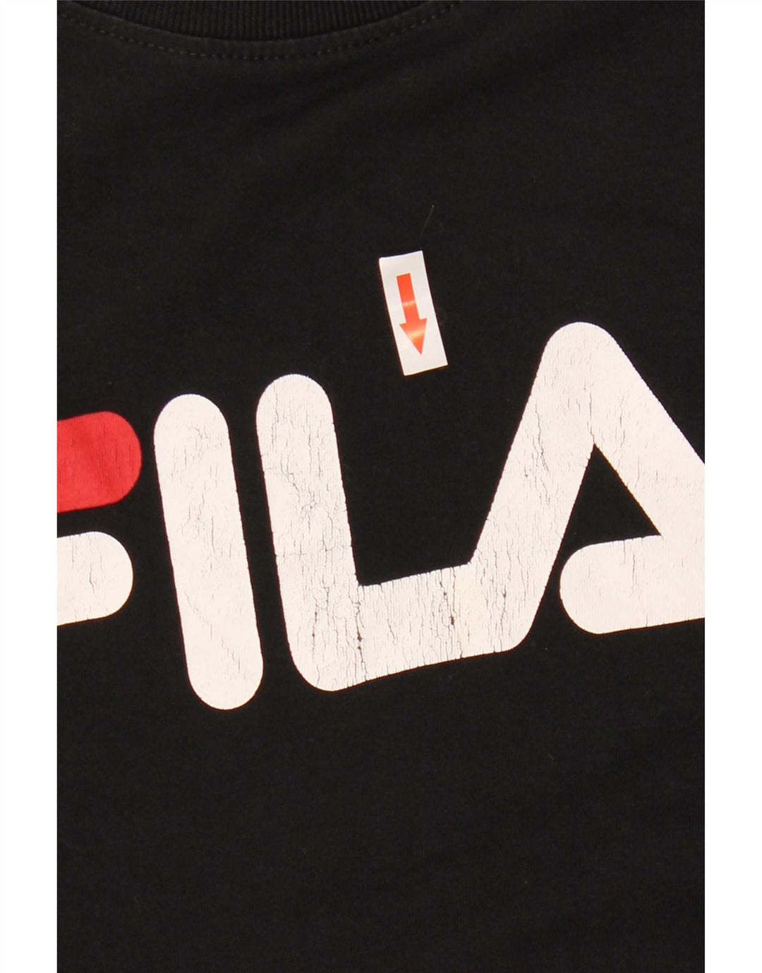Fila muška majica kratkih rukava srednje veličine, crni pamuk