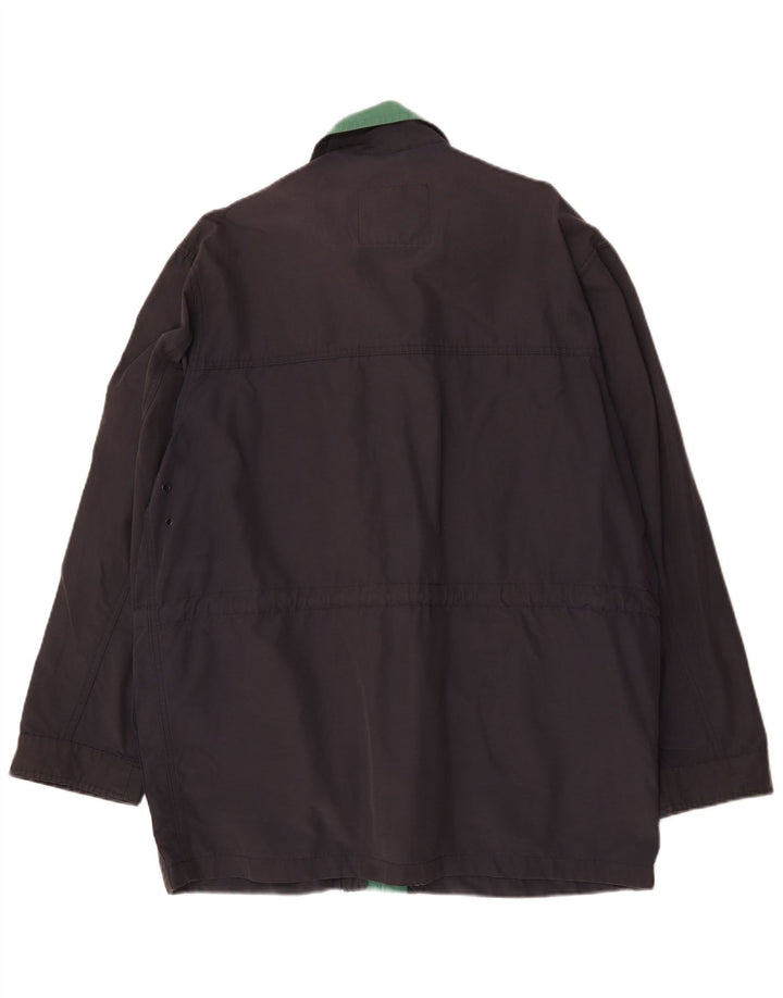 Sea Barrier Mens Utility Jacket UK 40 Large Navy Blue Colourblock