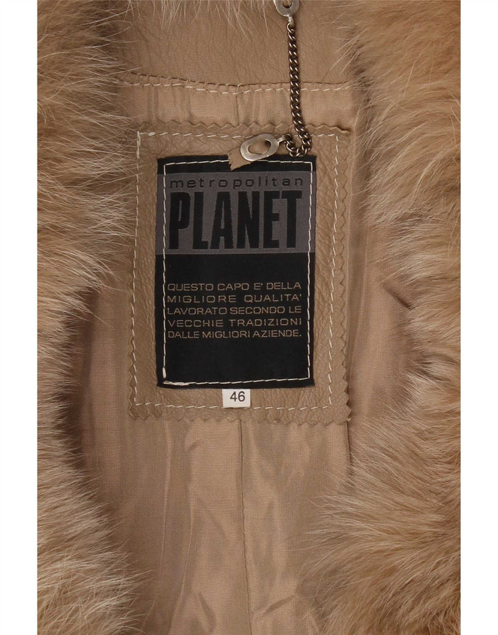 Planet ženski kožni kaput IT 46 veliki bež