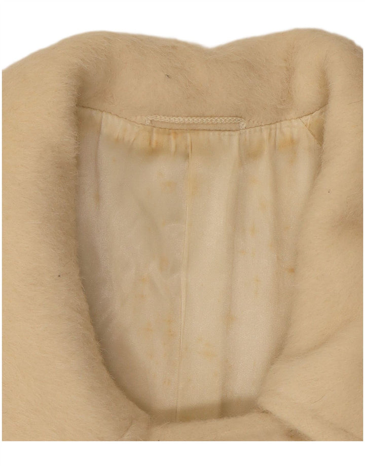 Max Mara ženski kaput s dvorednim kopčanjem UK 10 Small Off White Classic