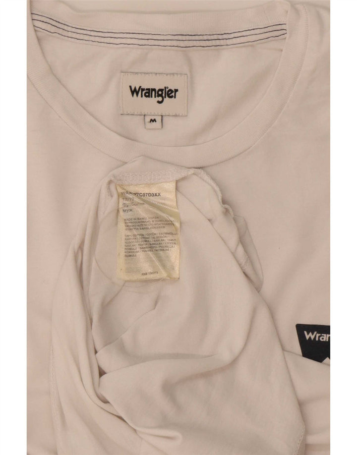 Muška majica kratkih rukava Wrangler srednje bijelog pamuka