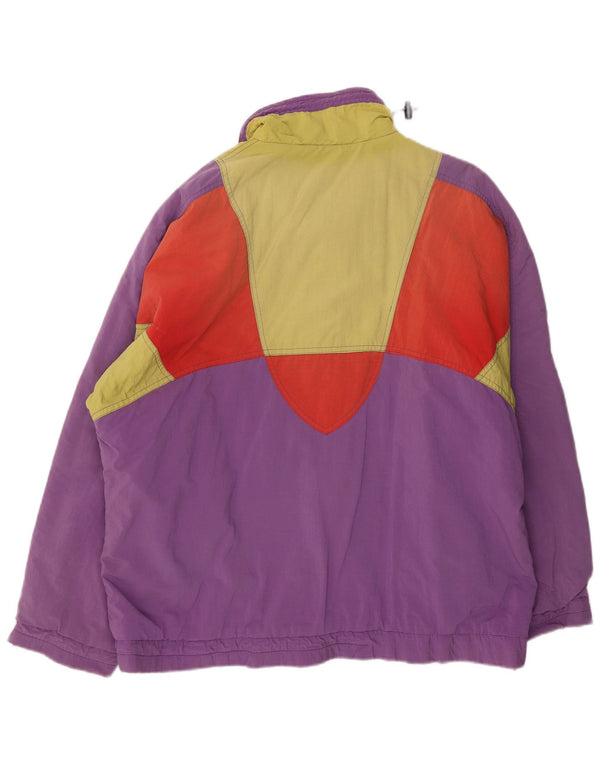 Etirel muški pulover podstavljena jakna UK 42 XL Purple Colourblock najlon