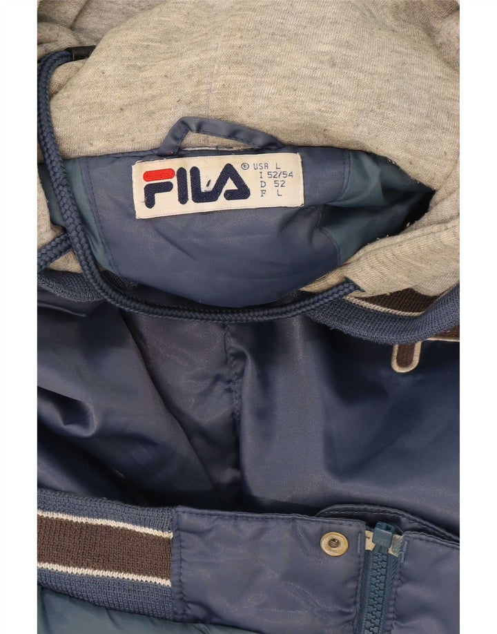 Fila muška gornja jakna trenirke s grafičkim motivima velika tamnoplava boja