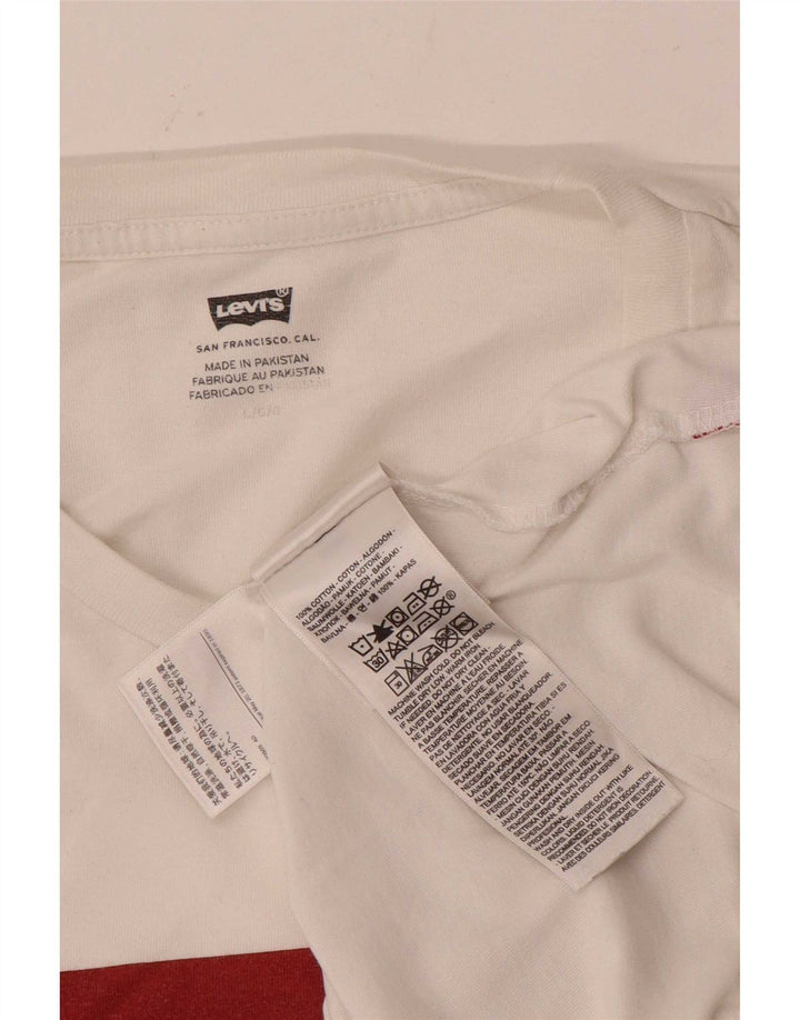 Levi's muška majica s grafičkim motivima, veliki bijeli pamuk