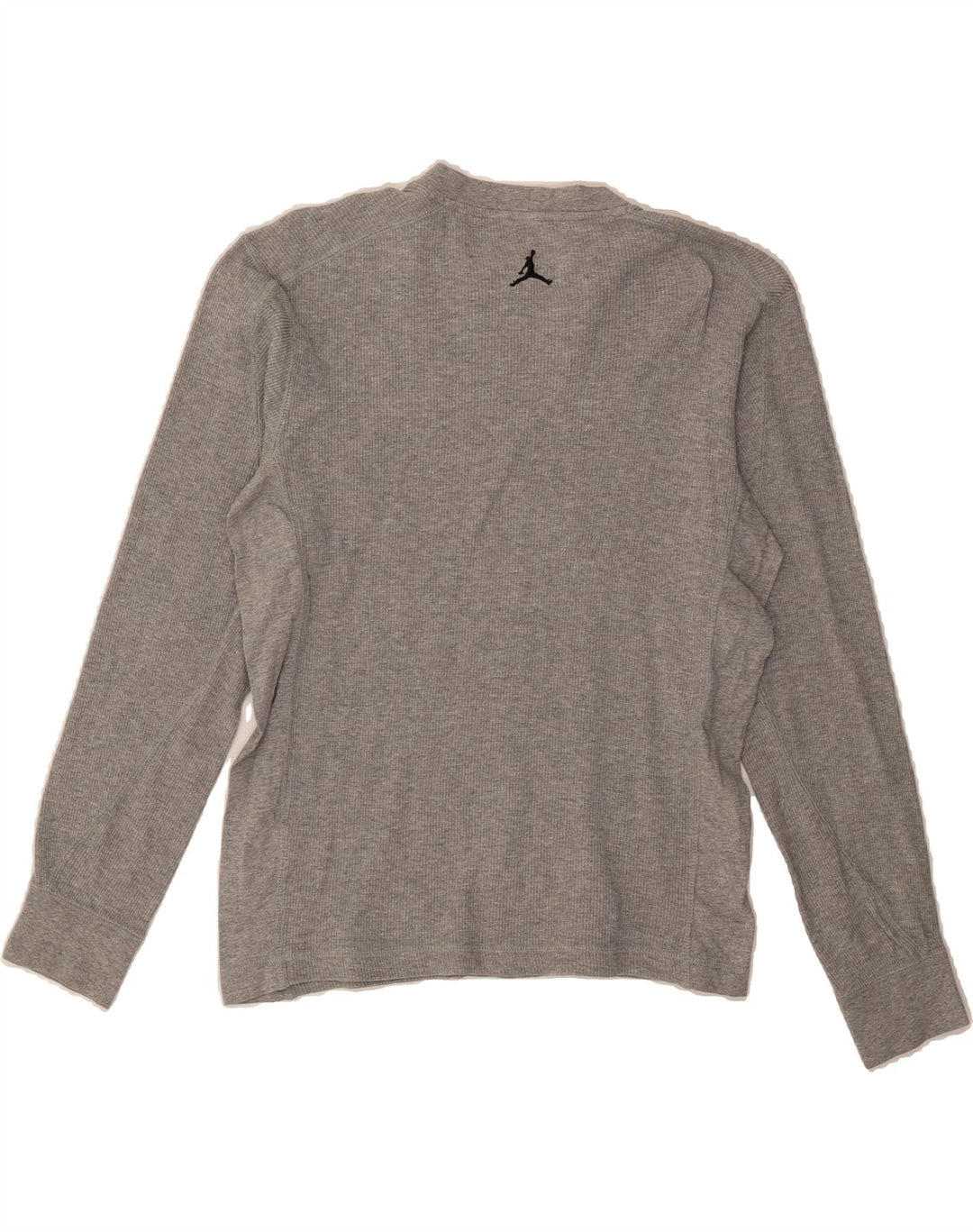 JORDAN Womens Top Long Sleeve UK 14 Medium Grey Cotton Vintage Jordan and Second-Hand Jordan from Messina Hembry 