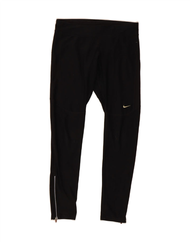 NIKE Womens Dri Fit Tracksuit Trousers UK 14 Medium  Black Polyester Vintage Nike and Second-Hand Nike from Messina Hembry 