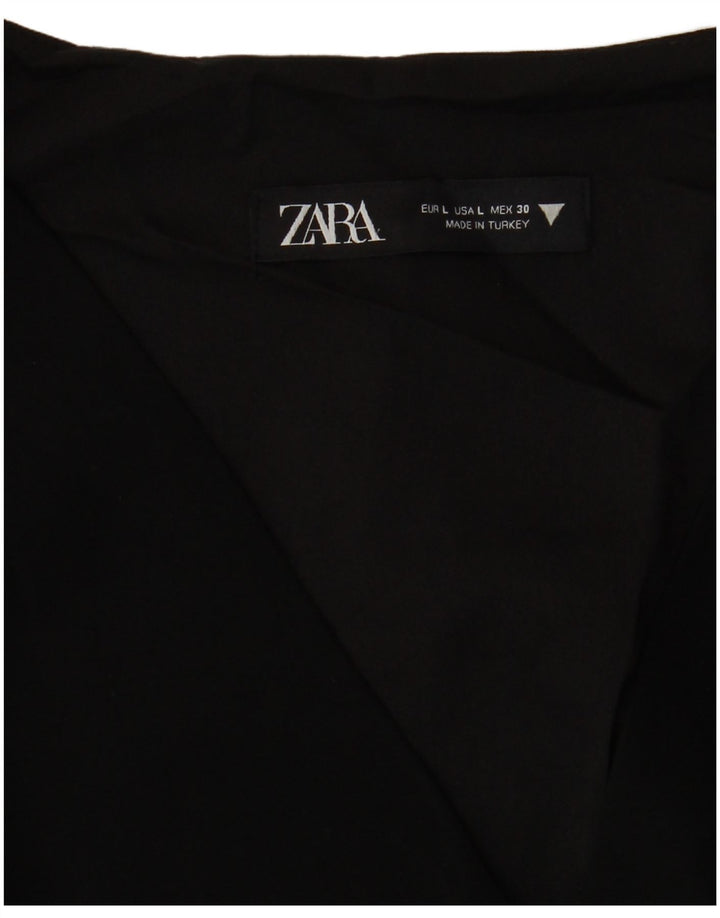 Zara ženska haljina A-kroja UK 16 velika crna