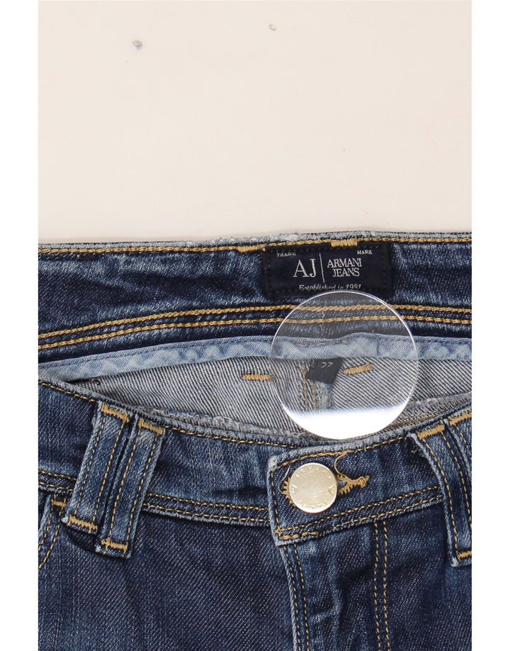 ARMANI Womens Slim Jeans W27 L29 Blue Vintage Armani and Second-Hand Armani from Messina Hembry 