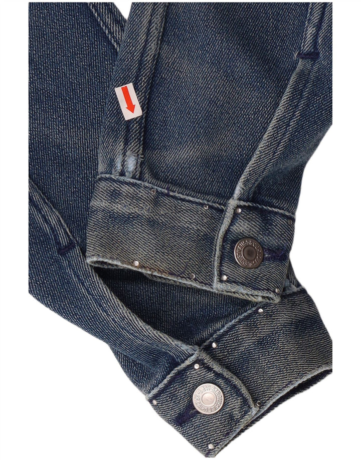 Levi's ženska jakna od kratkog trapera UK 12 Srednje plavi pamuk