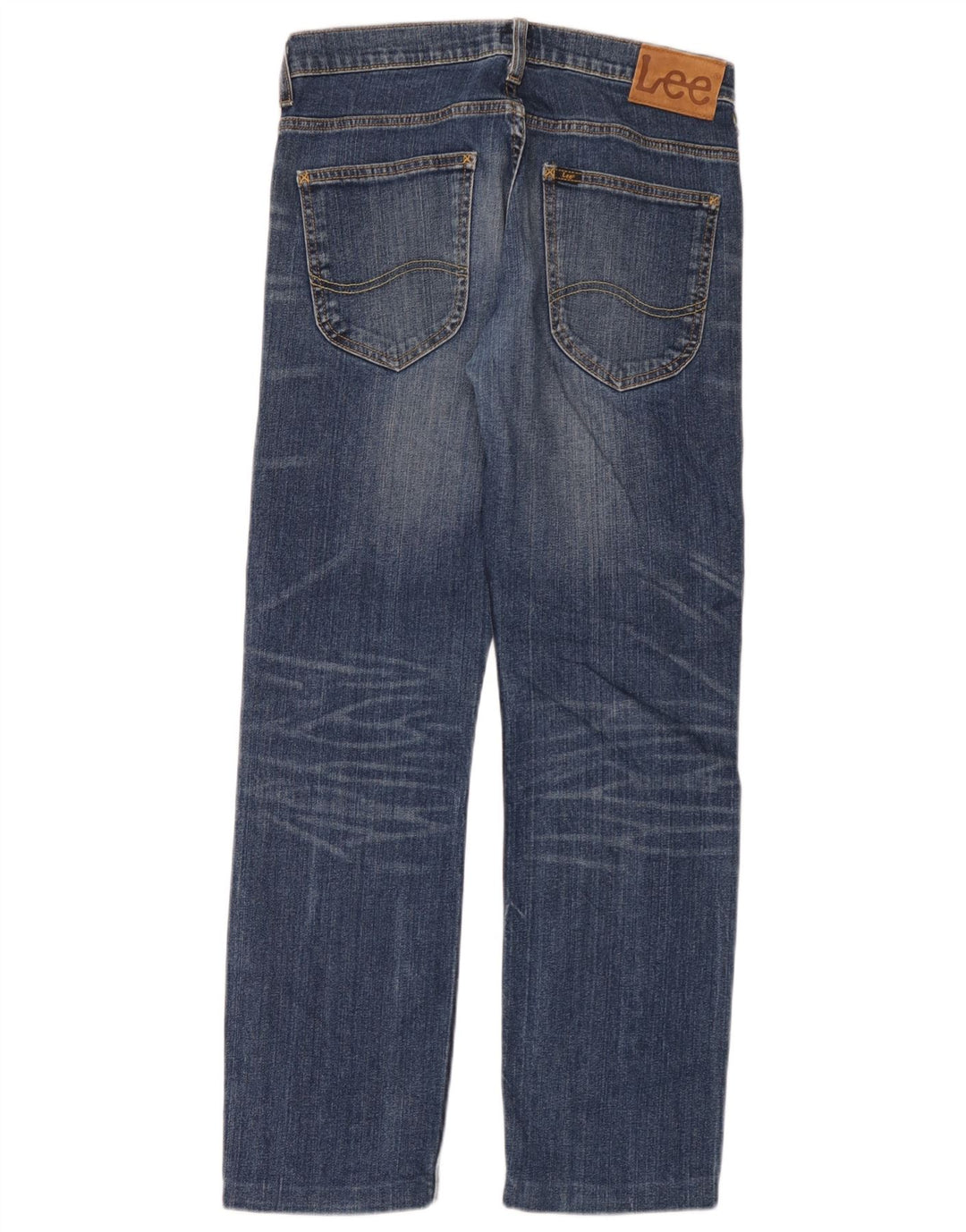 Lee Mens Powell Straight Jeans W29 L30 Plavi pamuk