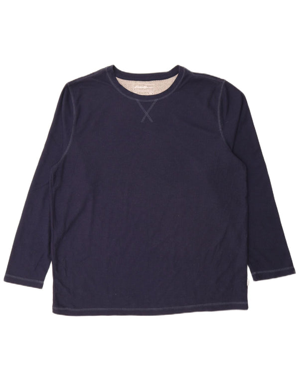 Eddie Bauer muška majica s dugim rukavima XL tamnoplavi poliester