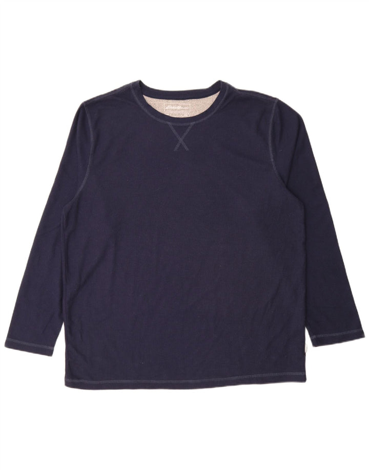 Eddie Bauer muška majica s dugim rukavima XL tamnoplavi poliester