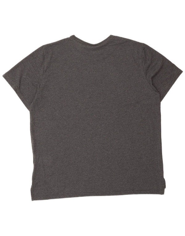 NIKE muška Dri Fit grafička majica kratkih rukava 2XL siva pamuk na pruge