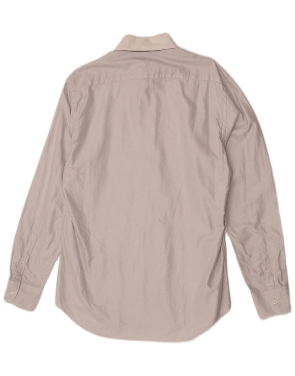 Marks & Spencer Mens Autograph Shirt Size 41 Medium Grey Cotton