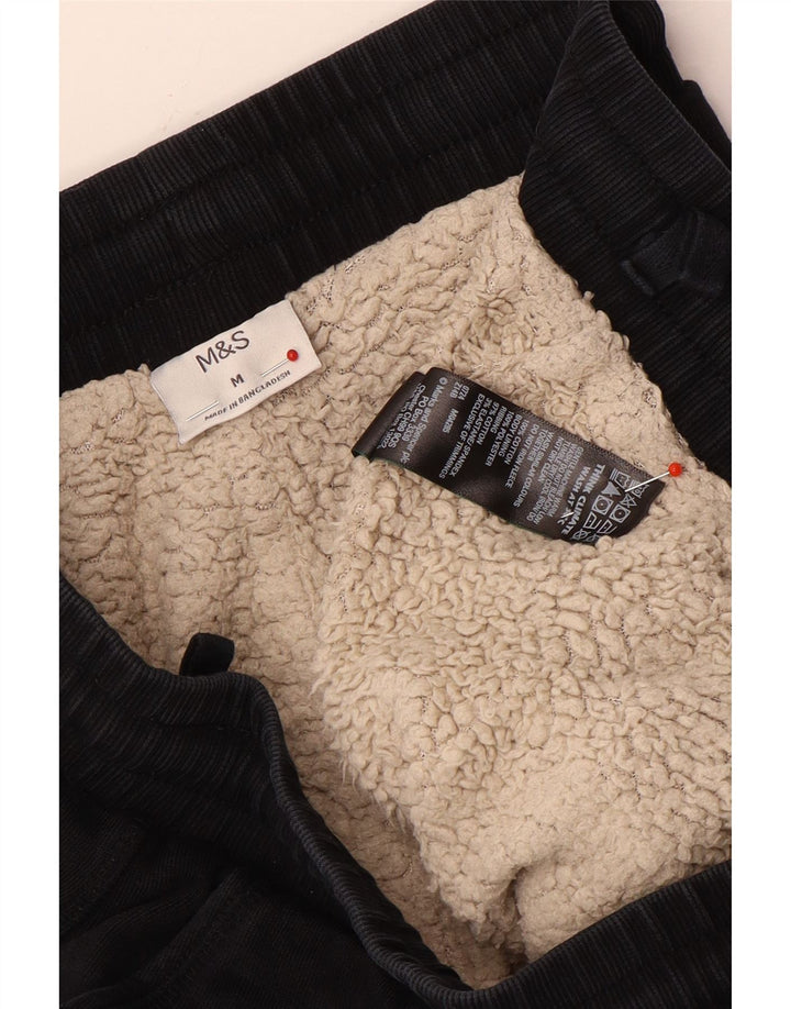 Marks & Spencer muške trenirke Hlače Joggers Srednji crni pamuk
