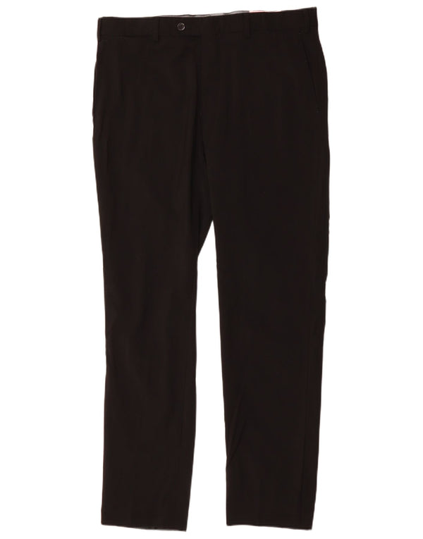 MASSIMO DUTTI Muške uske hlače EU 44 Large W34 L31 Crna vunena