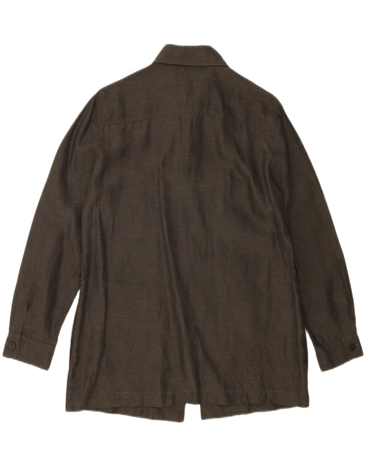 Marella Ženska košulja UK 8 Mala kaki lan