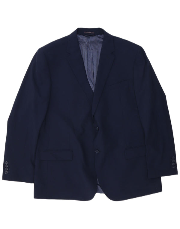 Marks & Spencer muški dugi sako sa 2 gumba UK 48 4XL tamnoplava vuna