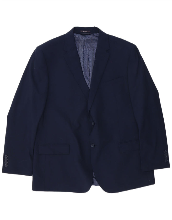 Marks & Spencer muški dugi sako sa 2 gumba UK 48 4XL tamnoplava vuna