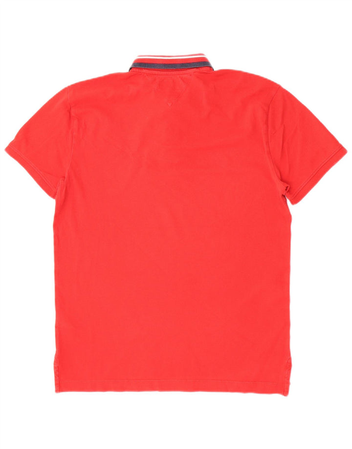 Tommy Hilfiger muška polo majica srednje crvene pruge, pamuk