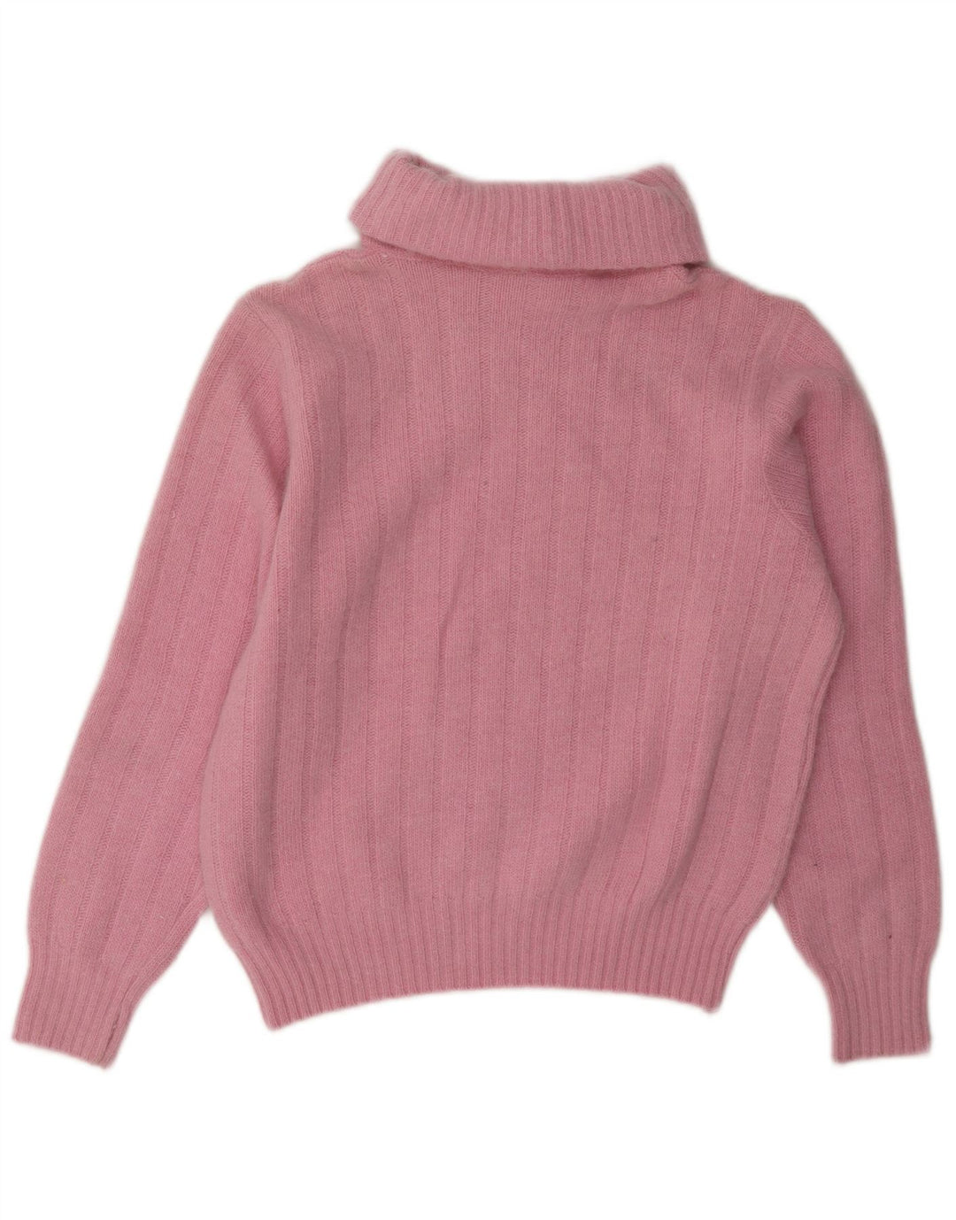 Vintage ženski pulover s rol izrezom UK 14 srednje ružičasta