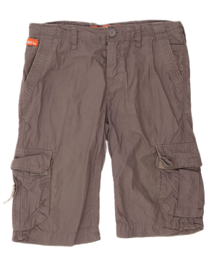 Superdry Mens Cargo kratke hlače Large W36 Grey Cotton