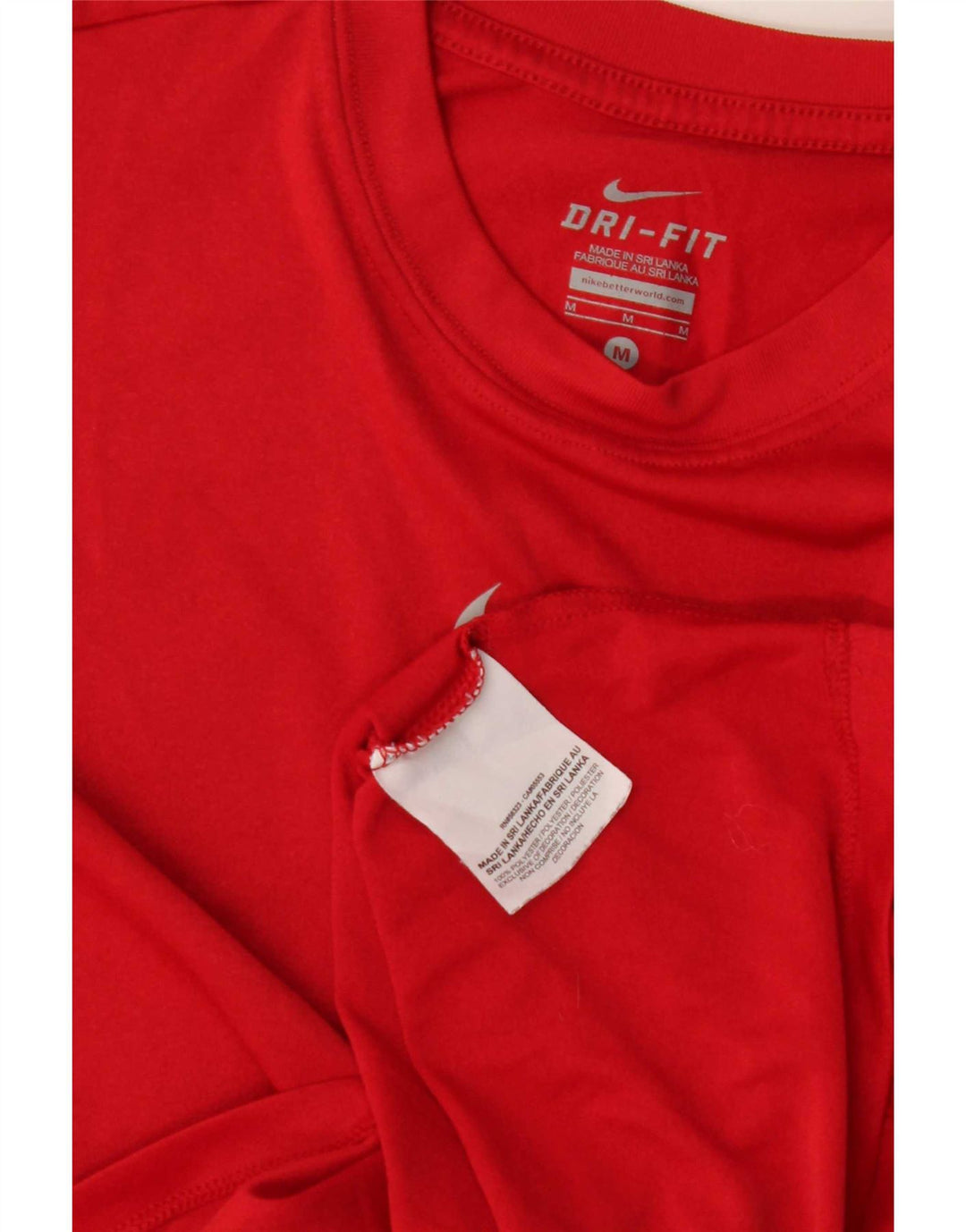 Nike Boys Dri Fit T-Shirt Top 10-11 Years Medium Red Poliester