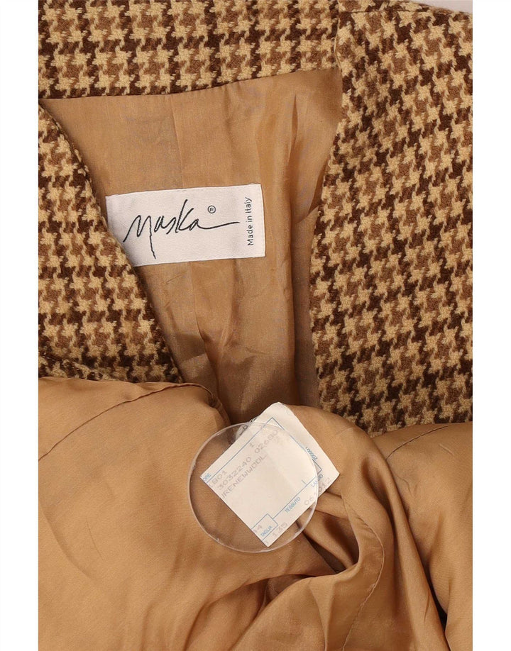 Maska Ženska jakna sa 3/4 rukavima IT 44 Medium Beige Houndstooth