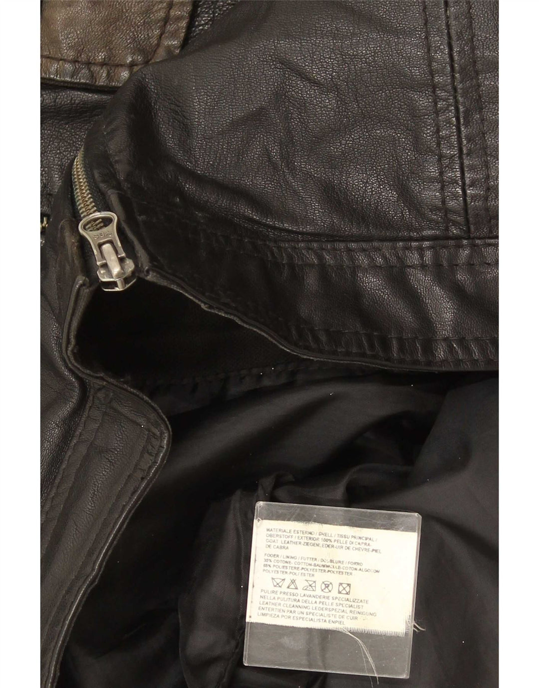 Metropolitan muška kožna jakna IT 52 XL crna koža