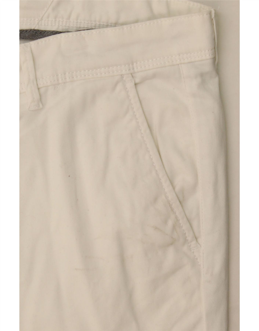 JACK & JONES Muške chino kratke hlače srednje veličine W32 Bijele