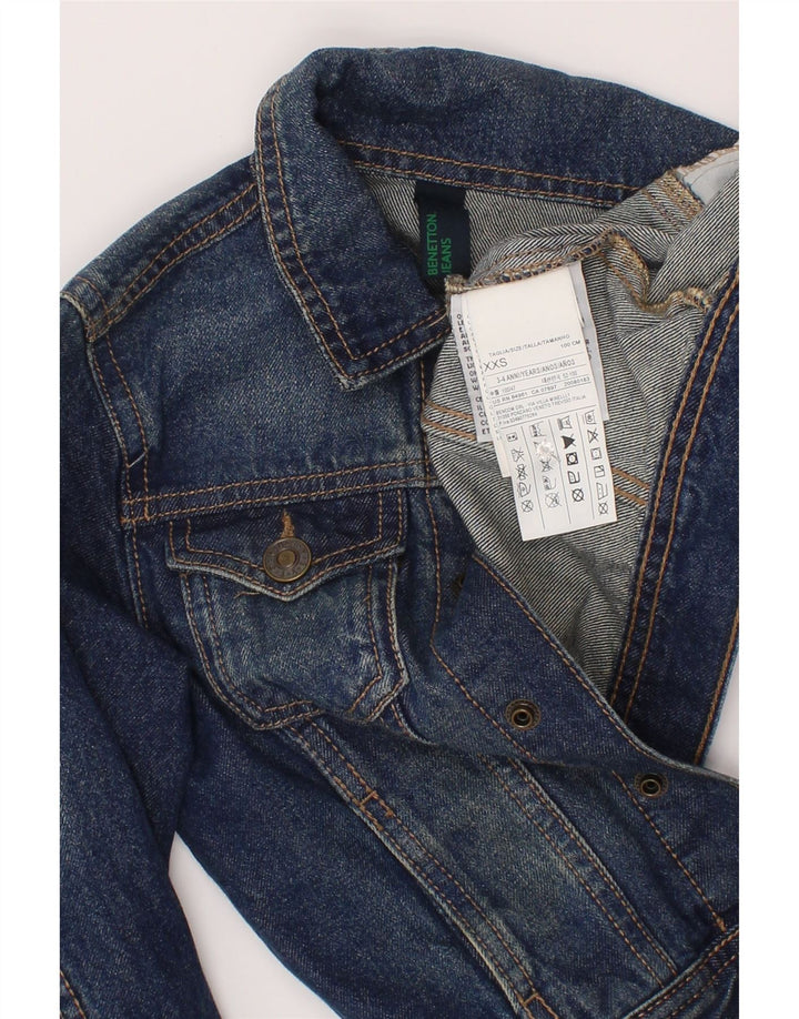 Benetton Denim jakna za dječake 3-4 godine 2XS plavi pamuk