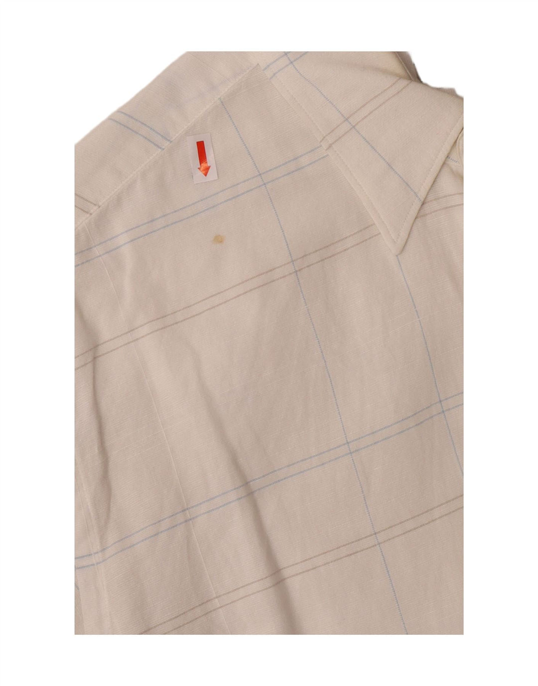 Trussardi muška karirana košulja srednje bijele boje, karirani pamuk