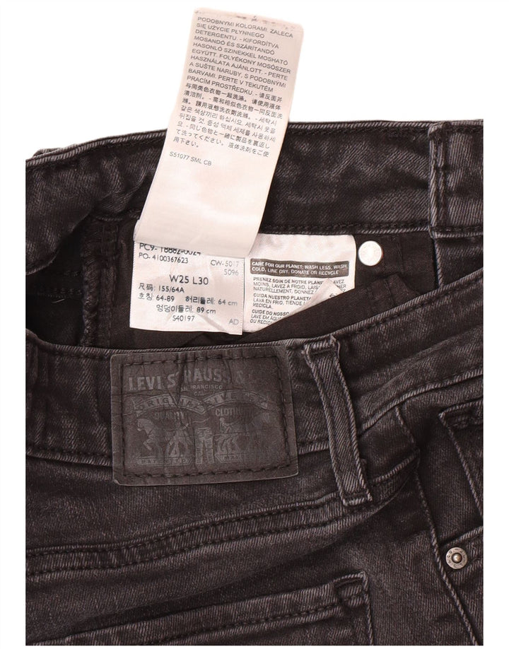 Levi's ženske 510 uske traperice W25 L30 sive pamučne klasične