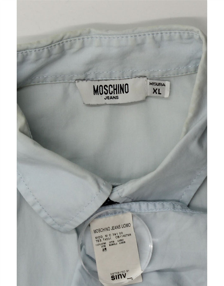 Moschino muška košulja XL plavi pamuk