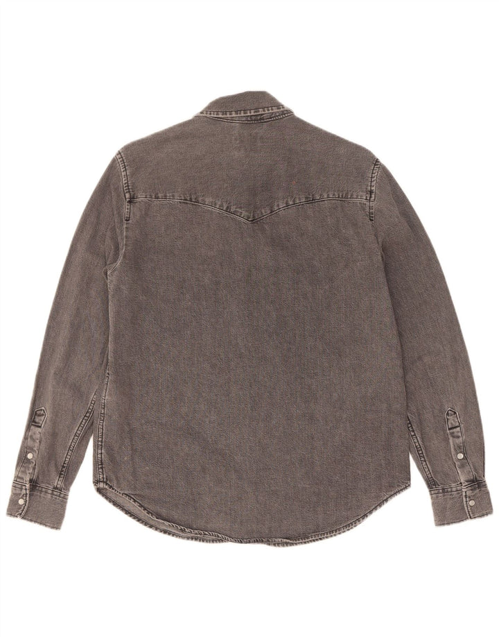 Levi's ženska traper košulja UK 14 srednje sivi pamuk