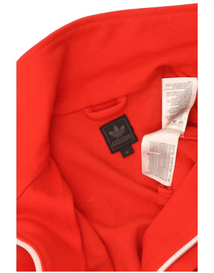 Adidas ženska gornja jakna za trenirku UK 12 srednje crvene boje od pamuka