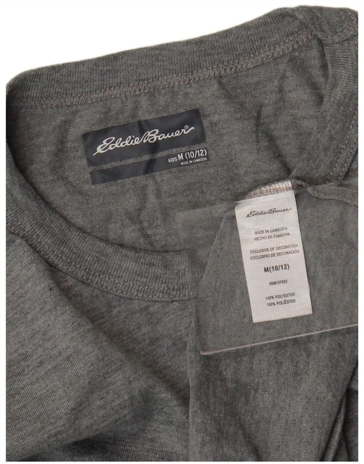 Eddie Bauer majica kratkih rukava za dječake 10-11 godina srednje siva poliester