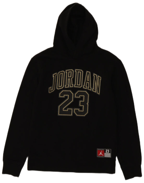 Jordan Boys Graphic Hoodie Džemper 13-14 godina XL crni pamuk