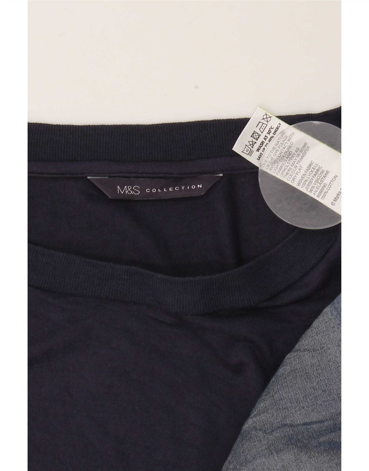 Marks & Spencer ženska osnovna haljina UK 12 srednje tamnoplava liocel