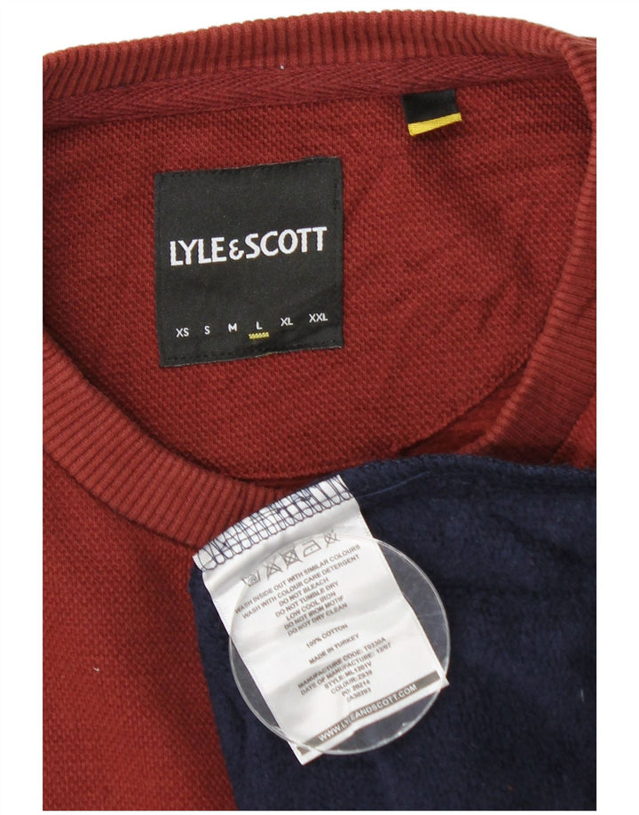Lyle & Scott muški džemper veliki pamuk u tamnoplavoj boji