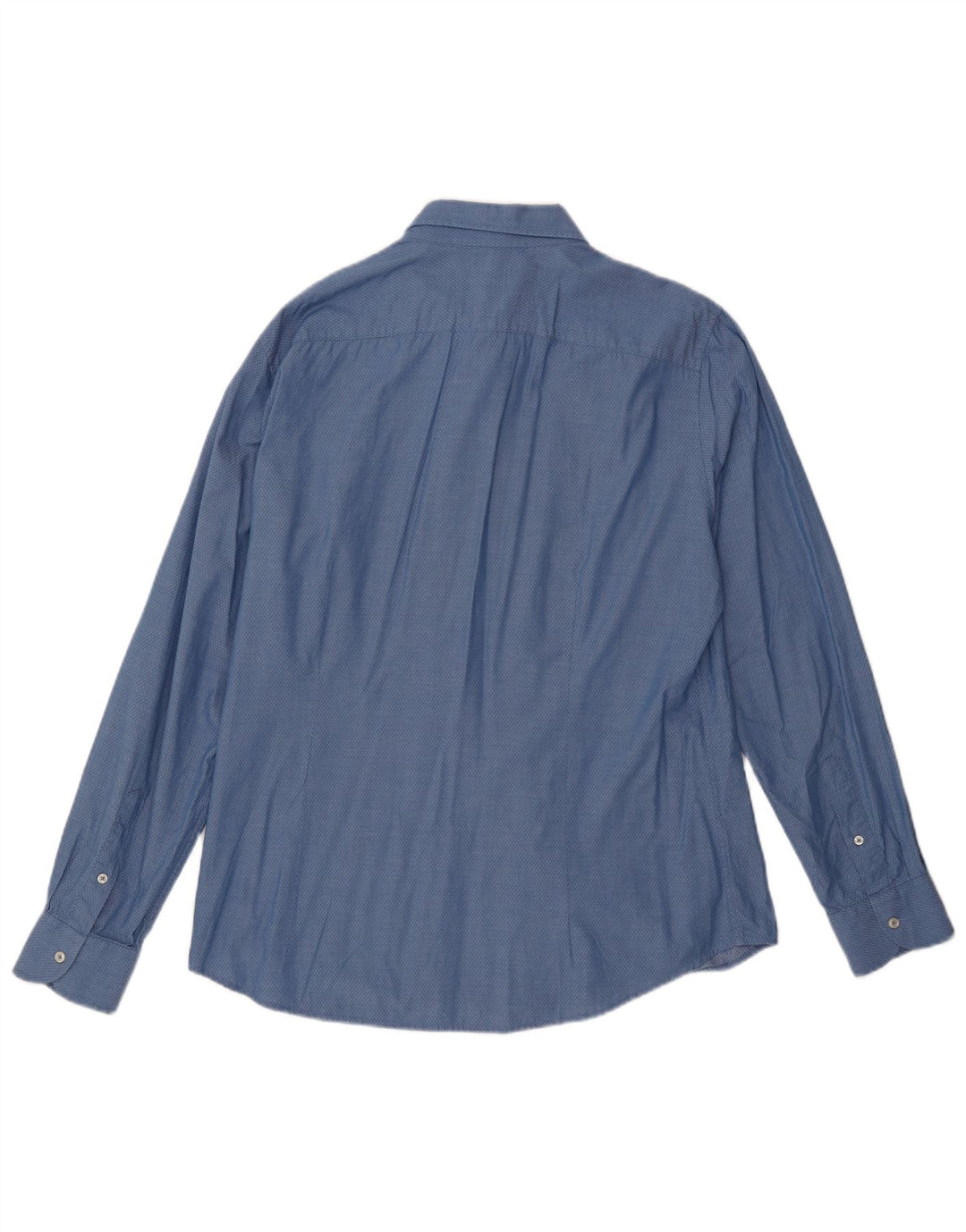 BENETTON Muška košulja XL plava Argyle/Diamond pamuk