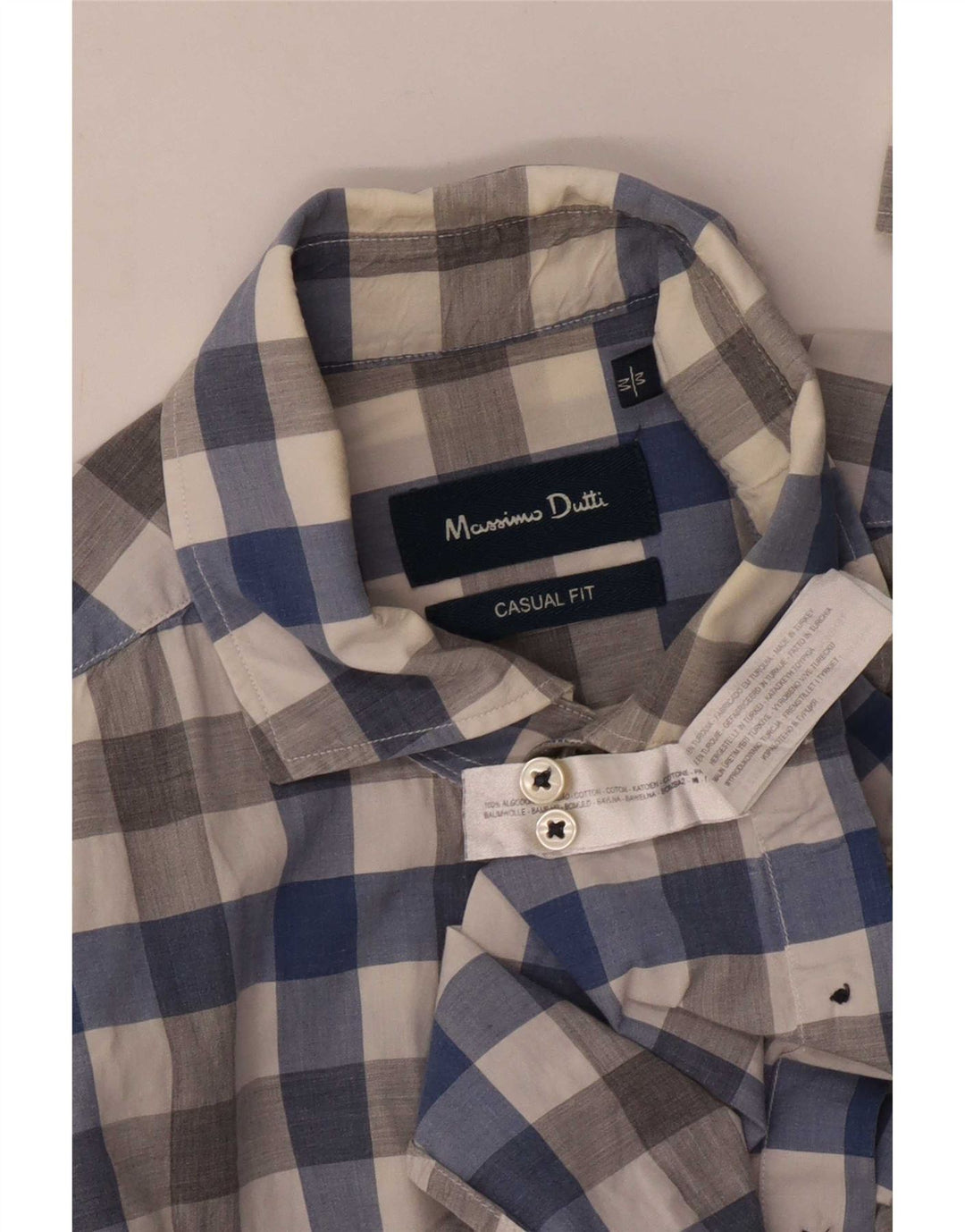 Massimo Dutti muška ležerna košulja srednjeg raznobojnog gingham pamuka