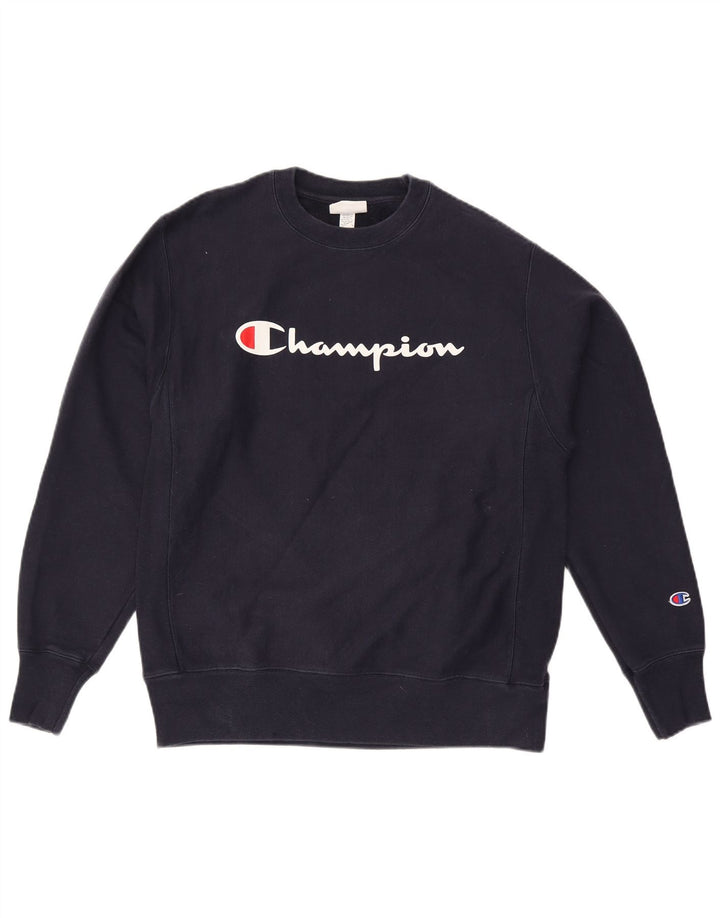 CHAMPION Muška trenirka s grafičkim motivima Srednji tamnoplavi pamuk