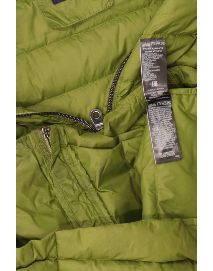 Marks & Spencer ženska podstavljena jakna UK 12 Srednje zeleni poliamid