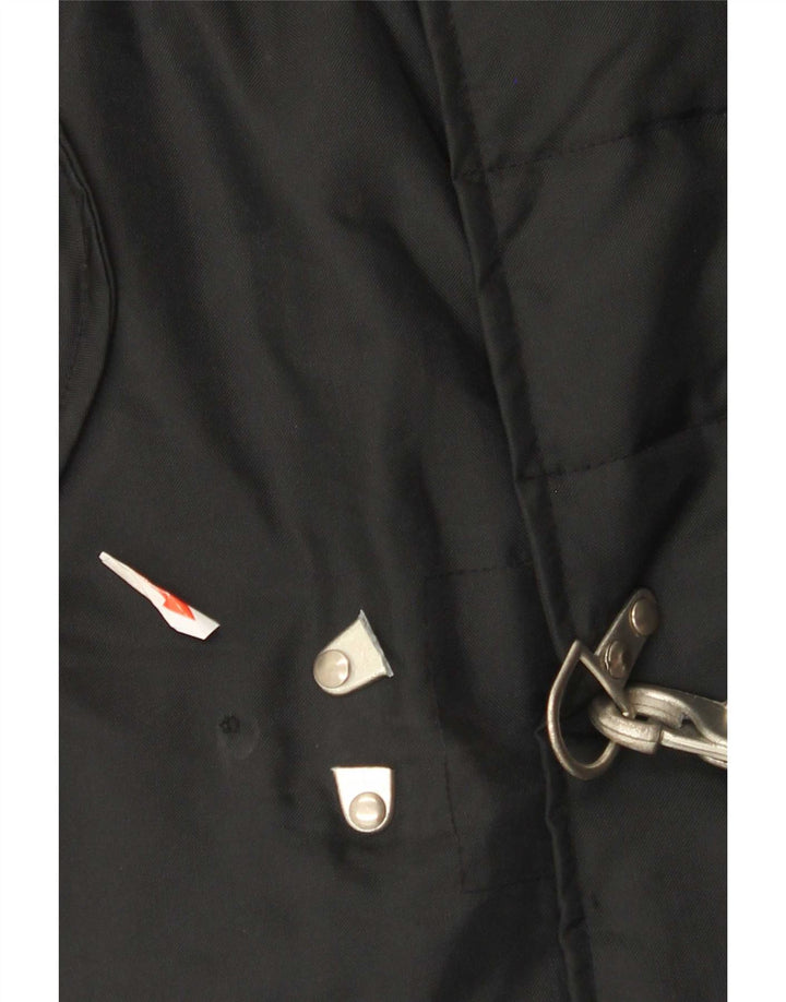 Vintage muška duffle jakna UK 40 veliki crni najlon